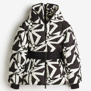 H&M x Perfect Moment Black/White Star Pattern Down Jacket - Size M